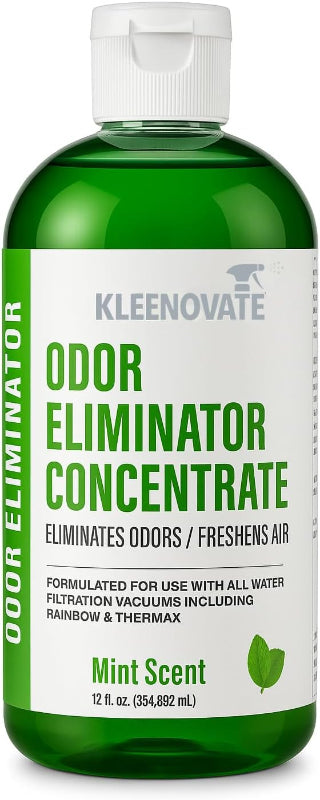 Odor Eliminator Air Freshener & Deodorizer Concentrate, Compatible for Rainbow, Sirena, Thermax, Prolux - Biodegradable Formula for Spraying & Water Based Vacuums - 12 fl oz. (Mint Scent)