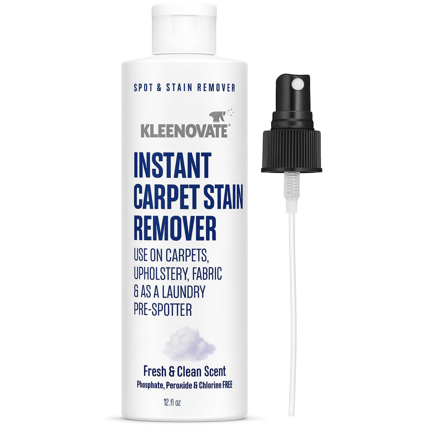 Instant Carpet Stain Remover – Fresh & Clean Scent – Fast-Acting Spot Cleaner for Carpets, Upholstery, Fabric & Laundry Pre-Spot Treatment (12 fl. oz)